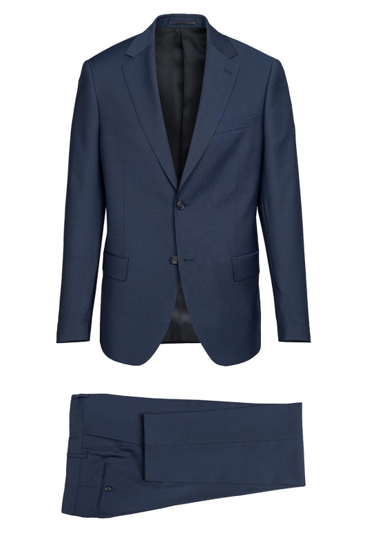 Bigotti Costum slim albastru uni