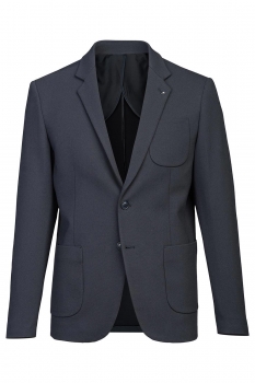 Slim body blue plain blazer