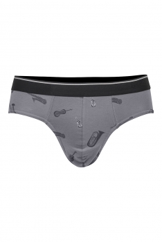 grey geometric slips underwear