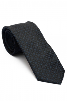 Poliester tesut navy geometric