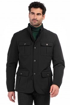 Geaca slim neagra uni