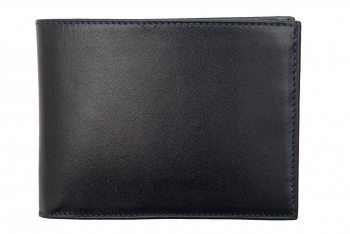 Wallet navy genuine leather