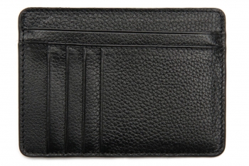 Wallet black genuine leather