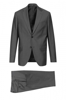 Slim body grey plain suit