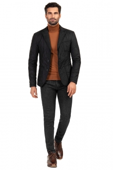 Blugi slim gri uni