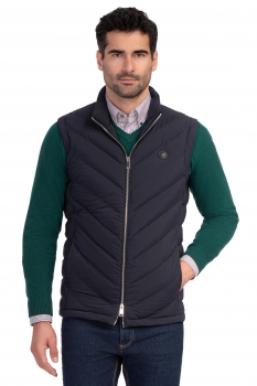 Slim body navy plain waistcoat