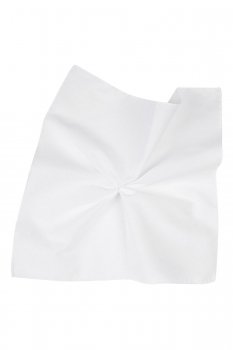 White pocket square