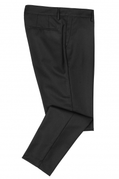 Slim body black plain trousers