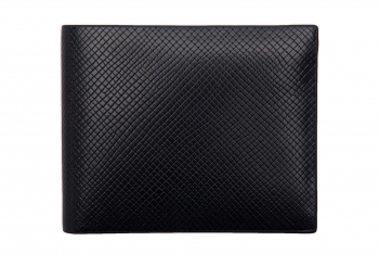 Wallet black genuine leather
