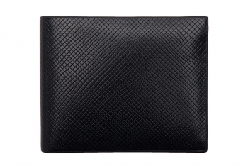 Wallet black genuine leather