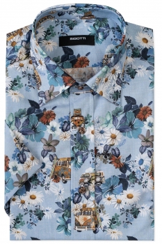 Shaped bleu geometric camasi