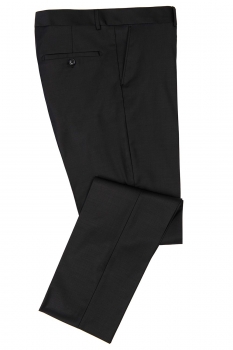 Slim body black plain trousers