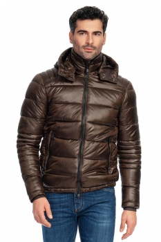Brown plain jacket