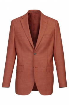 Slim body orange plain blazer