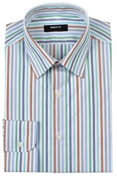 Shaped white stripe shirt