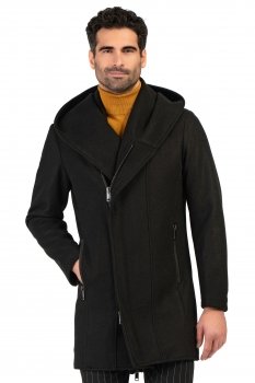 Palton negru uni