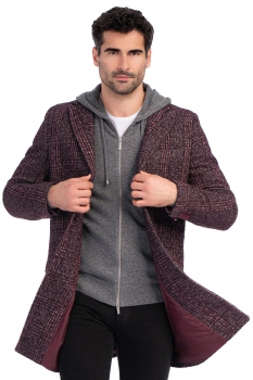 Burgundy carouri coat