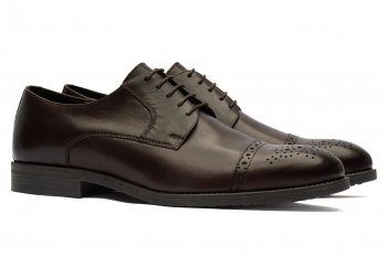 Brown genuine leather shoes