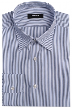 Slim body white stripe shirt