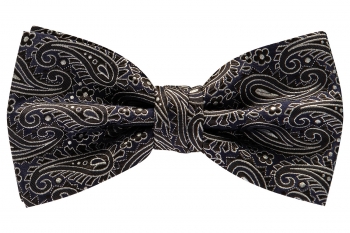 Bow tie navy floral