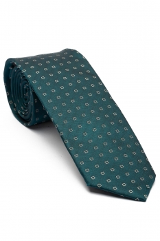 Poliester tesut green geometric
