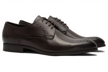 Brown genuine leather shoes
