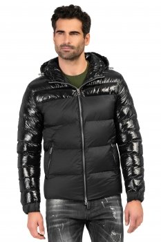 Geaca slim neagra uni