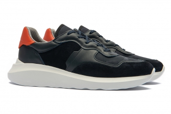 Sneakers bleumarin piele naturala