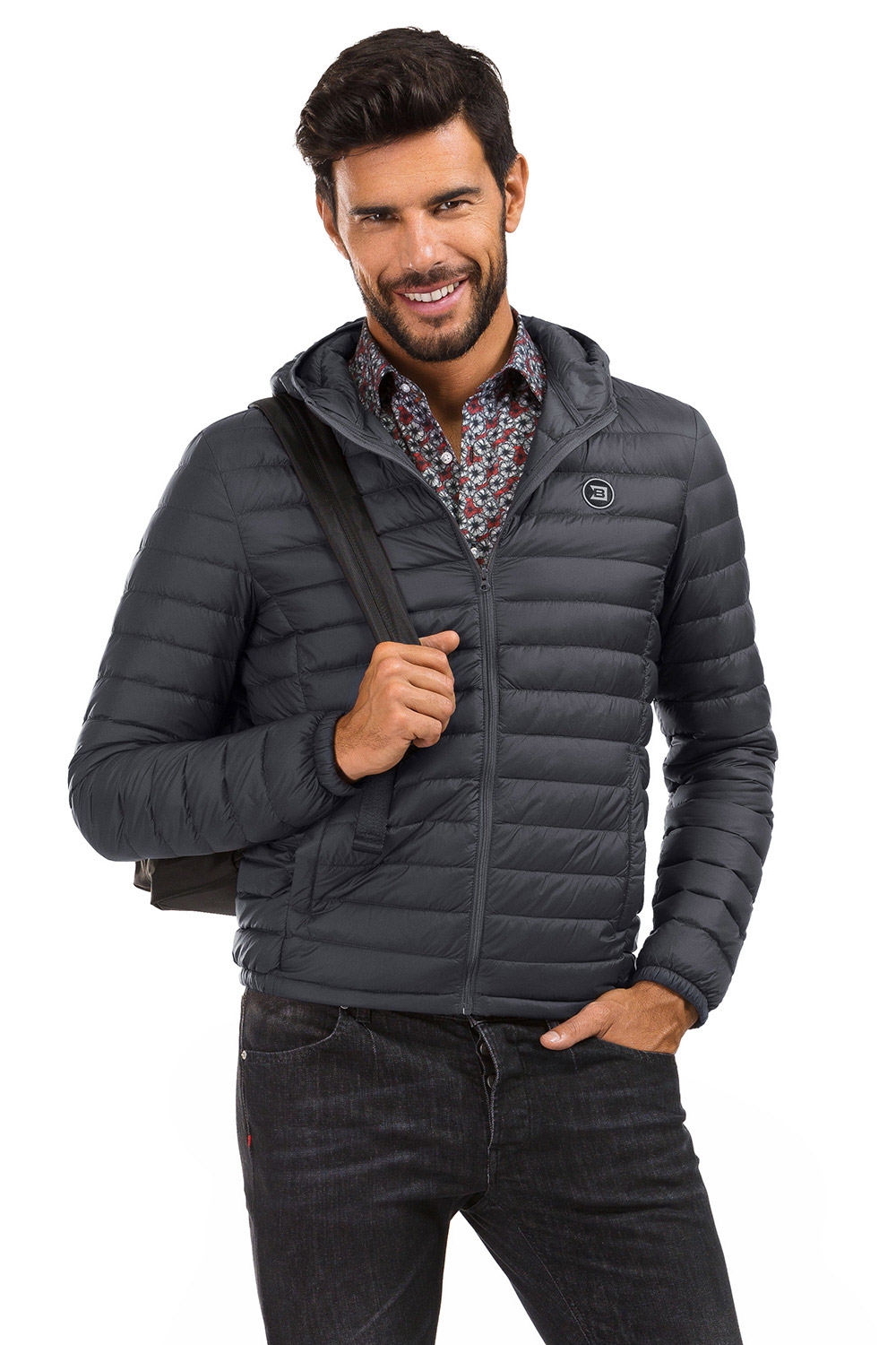 Geaca Cu Puf Slim Gri Bigotti Ro Vbjkba2ds46760709