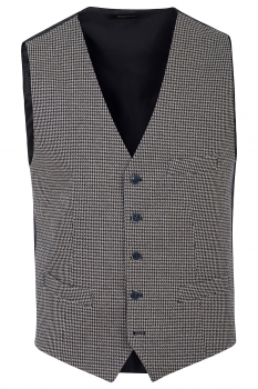 Slim body multi-colored geometric waistcoat