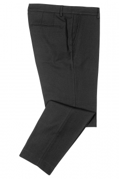 Slim body grey plain trouser