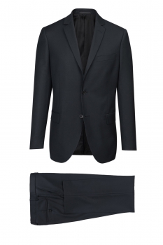Regular Black Plain Suit