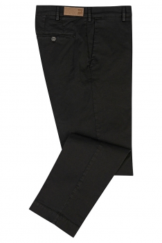 Regular black plain trouser