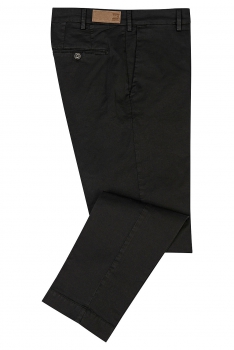 Regular black plain trousers
