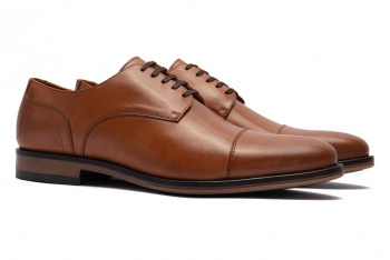 Brown genuine leather shoes