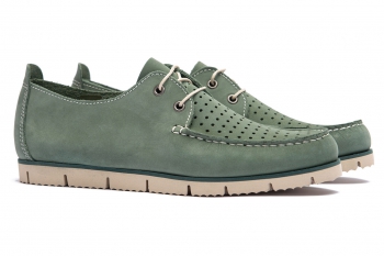 Green Nubuck leather Shoes