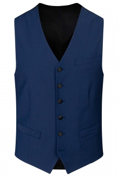 Slim body Blue Plain Waistcoat