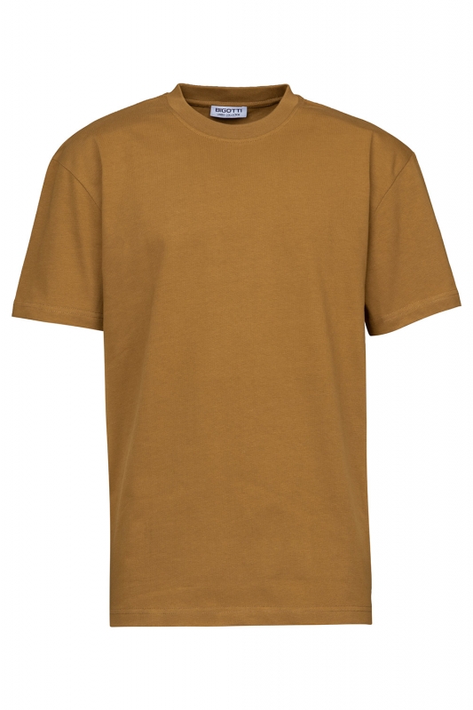 covor rotund Tricou oversize maro guler rotund