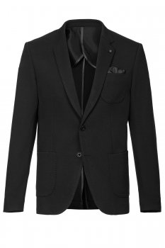 Sacou slim negru uni