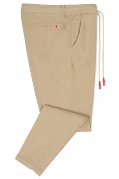Baggy beige plain trousers