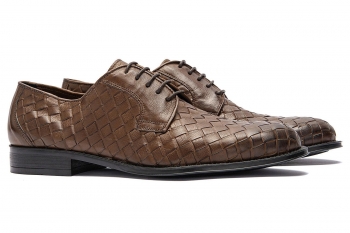 Brown genuine leather shoes