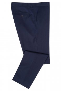 Pantaloni slim conti albastri uni