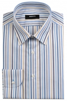 Shaped white stripe shirt