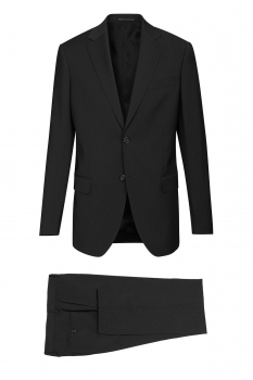 Superslim black plain suit