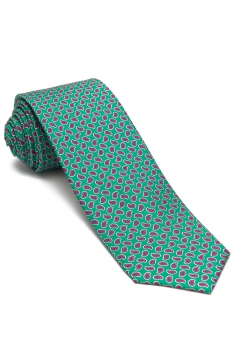Green Floral Tie