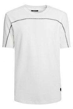 Tricou slim alb uni