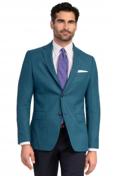 Slim body blue plain blazer