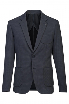 Slim body blue plain blazer
