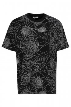 Tricou oversize negru print