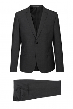 Slim body grey plain suit